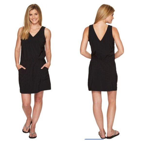 Toad&Co Liv Dress Women’s Black Sleeveless Casual Travel Dress Size XL - Picture 1 of 11